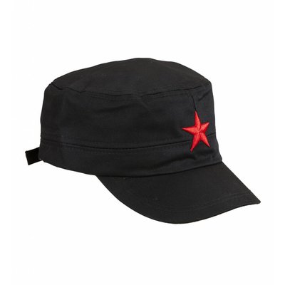 Zwarte Cap Met Rode Ster