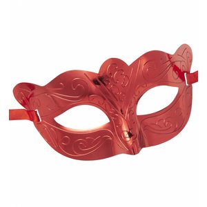 Oogmasker Metalic Rood