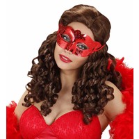 Oogmasker Metalic Rood