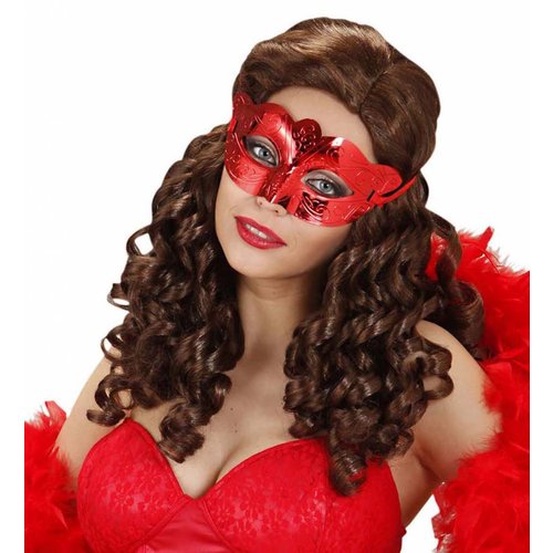 Oogmasker Metalic Rood