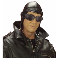 Hoed Aviator Lederlook