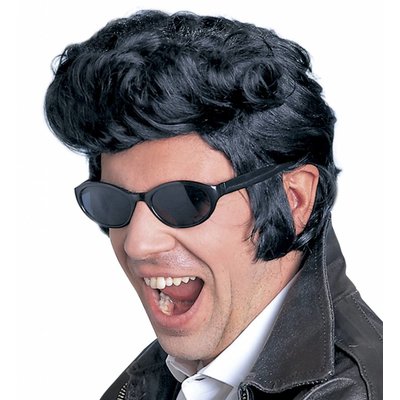 Pruik Elvis (In Plastic Doos)