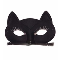 Oogmasker Zwarte Kat