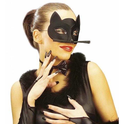 Oogmasker Zwarte Kat