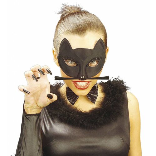 Oogmasker Zwarte Kat