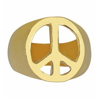Peace And Love Ring Goud