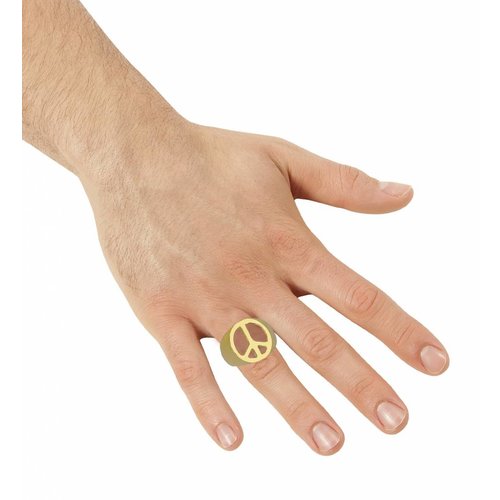 Peace And Love Ring Goud