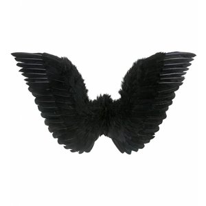 Gevederde Vleugels Zwart 86X31