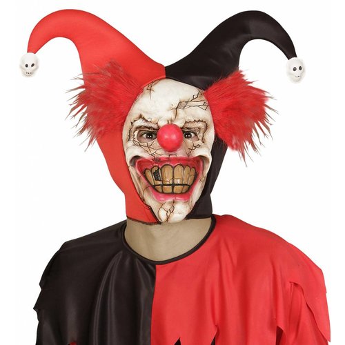 Widmann Halfgezichtmasker Killerclown Met Haar