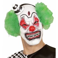 Widmann Halfgezichtmasker Killerclown Met Haar En Minihoed