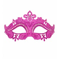 Oogmasker Venetie Met Stenen Roze