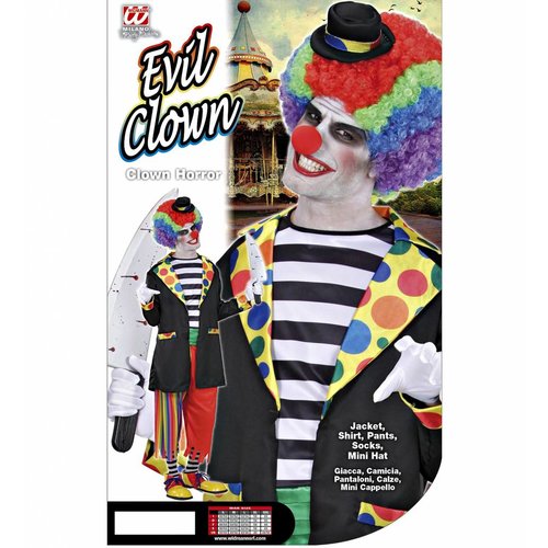 Widmann Kleurrijke Killer Clown