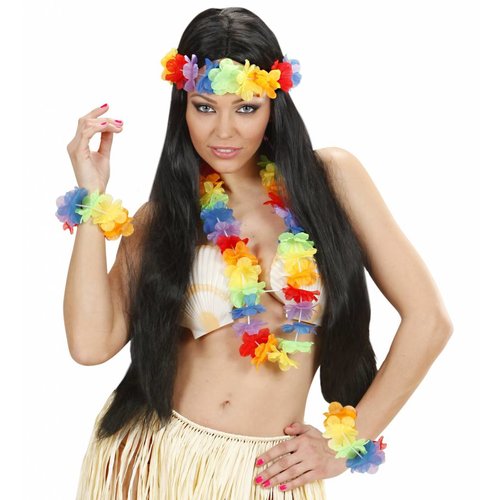 Widmann Hawaii Set Regenboogkleuren