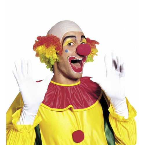 Widmann Kale Kop Clown Met Meerkleurig Haar