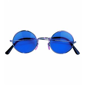 Bril Hippie Blauw Glas