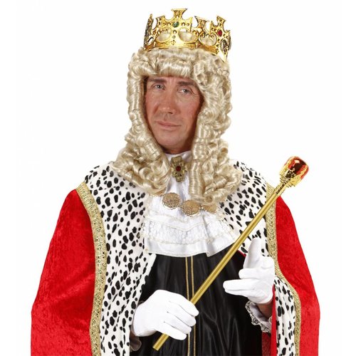 Kroon Koning Met Stenen Goud