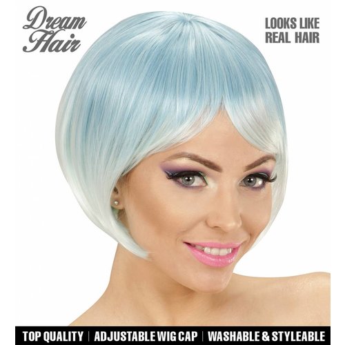 Widmann Pruik Melange Fashion Blauw/Turkoois