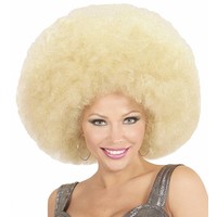 Widmann Pruik Afro Extra Groot Blond