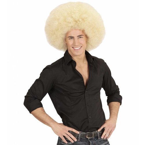 Widmann Pruik Afro Extra Groot Blond