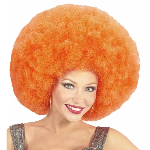 Widmann Pruik Afro Extra Groot Oranje