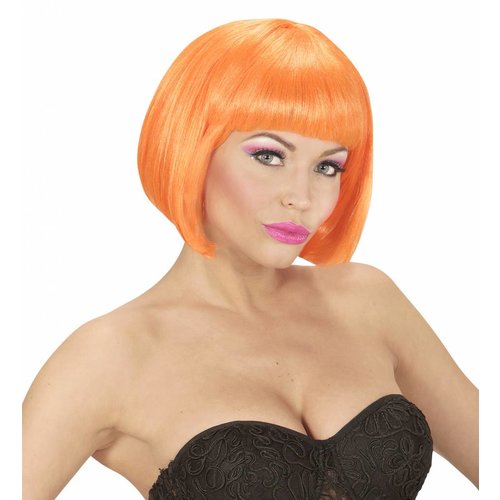 Pruik Valentina Neon Oranje