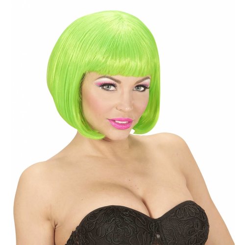 Pruik Valentina Neon Groen