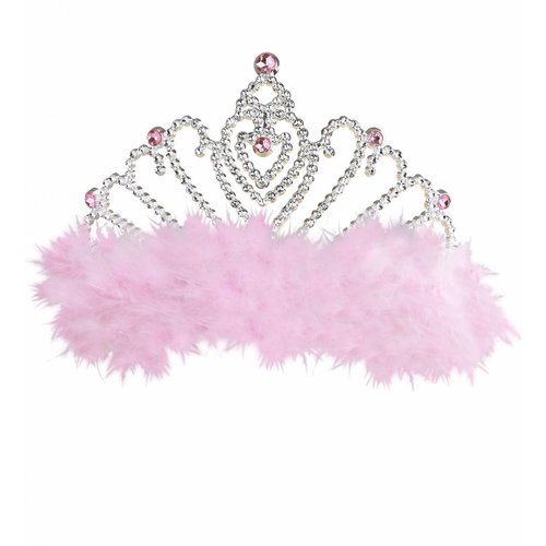 Widmann Tiara Met Roze Marabou