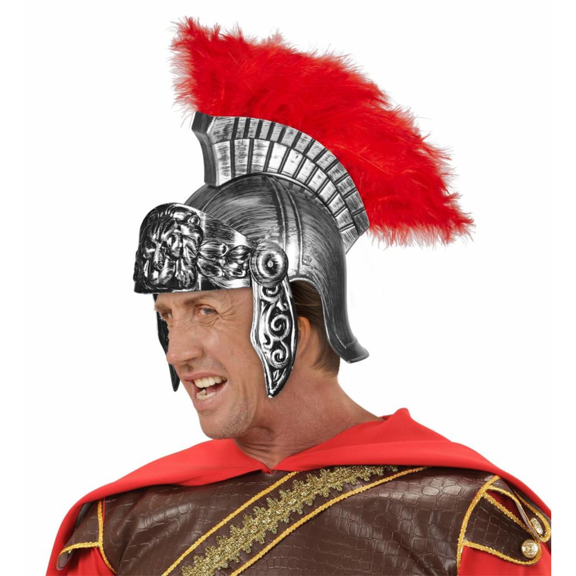 Romeinse Helm Zilver - Feestcenter.nl