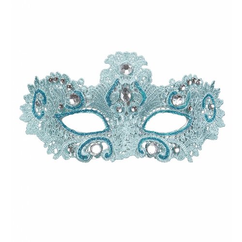 Widmann Oogmasker Adelijk Azuur Met Glitters En Stenen