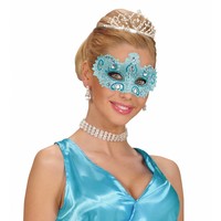 Widmann Oogmasker Adelijk Azuur Met Glitters En Stenen