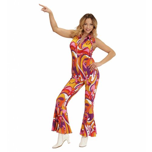 Widmann Groovy 70'S Dames Jumpsuit Orchidee