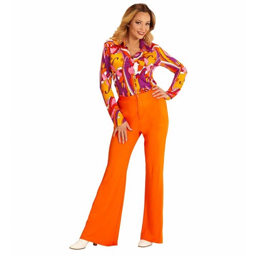 Widmann Groovy 70'S Dames Broek Oranje