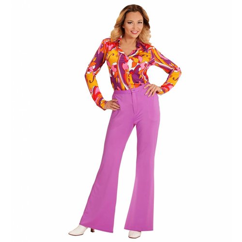 Widmann Groovy 70'S Dames Broek Paars