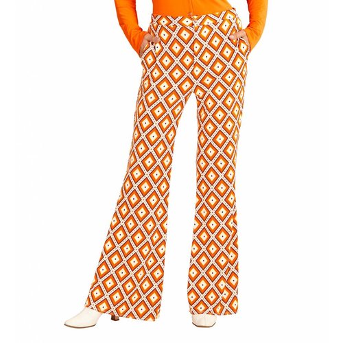 Widmann Groovy 70'S Dames Broek Ruit