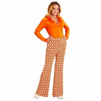 Widmann Groovy 70'S Dames Broek Ruit