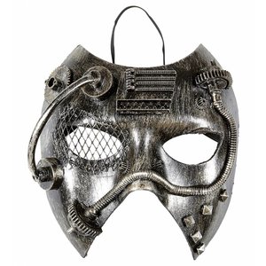 Steampunk Masker Zilver