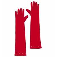 Glamourgirl Handschoenen Satijn Kind Rood