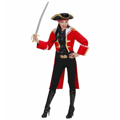 Widmann Piratenkapitein Dame In Rood