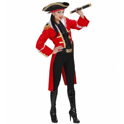 Widmann Piratenkapitein Dame In Rood