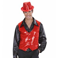 Widmann Pailletten Vest Man Rood