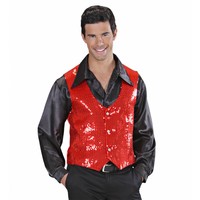 Widmann Pailletten Vest Man Rood