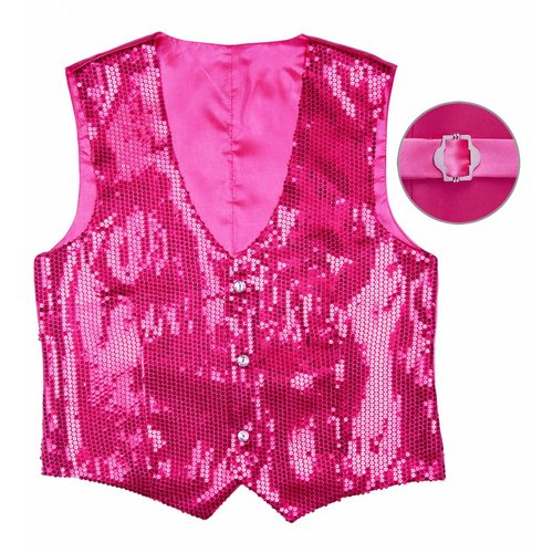 Widmann Pailletten Vest Man Roze