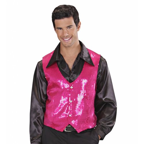 Widmann Pailletten Vest Man Roze