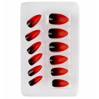 Widmann Nagels Stiletto Rood/Zwart