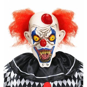 Killer Clown Masker Met Haar En Hoedje