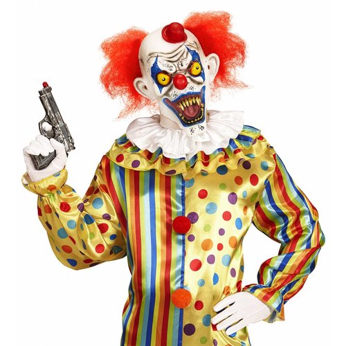 Widmann Killer Clown Masker Met Haar En Hoedje