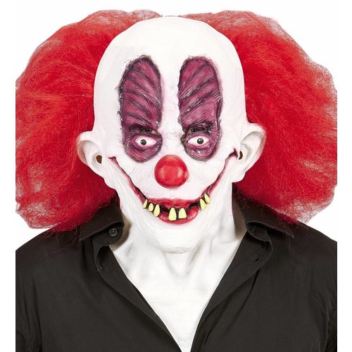 Widmann Masker Gekke Clown Met Haar Incl. Nek