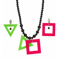 Widmann Ketting En Oorbellen Neon Kleur