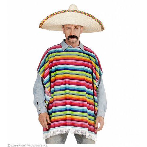 Widmann Mexicaanse Poncho Volwassen