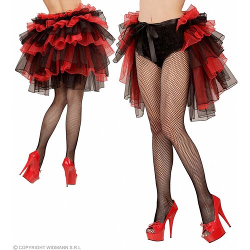 Widmann Omslagrok Burlesque Zwart/Rood